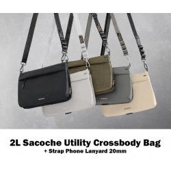 MAGEASY 2L Sacoche Utility Crossbody Bag+Strap Phone Lanyard 20mm